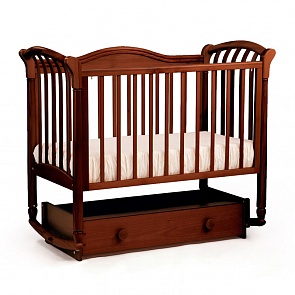 Детская кровать Лель БИ 10.2 Азалия маятник поперечный, орех темный 35 (Лель, LIEL_БИ 10.2_орех темный 35)